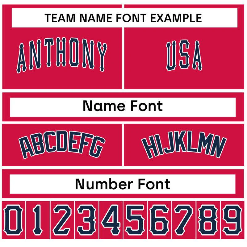 Custom Black Red-White Authentic Baseball Jersey-1